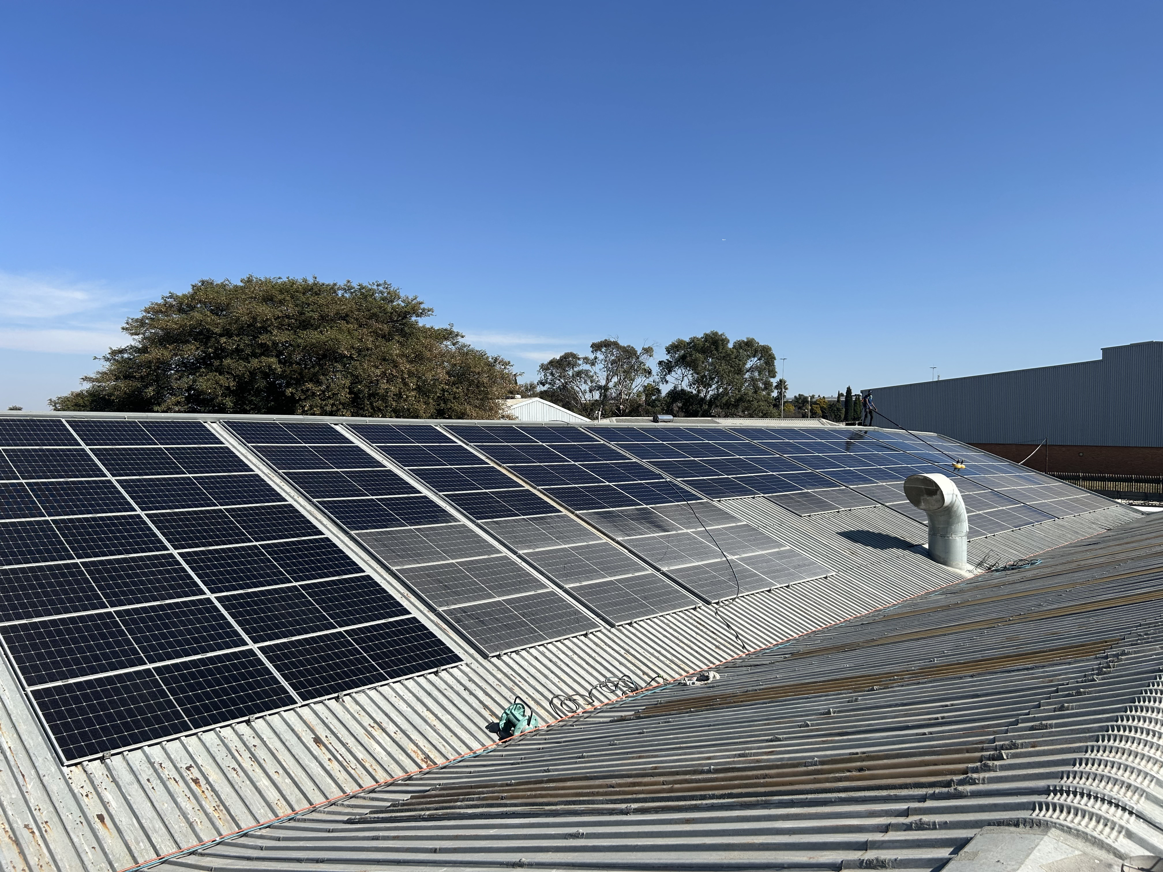 Residential array ready for a visible condition check